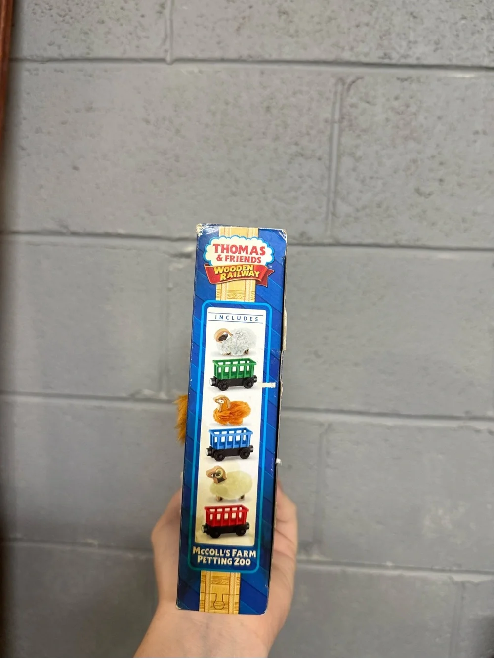 Thomas & Friends Blue Wooden mccolls farm petting zoo Railway Box